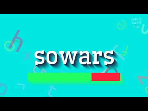 HOW TO PRONOUNCE SOWARS? #sowars