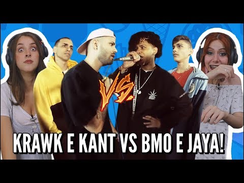 JOVENS REAGEM A  KRAWK E KANT VS BMO E JAYALUUCK SEMIFINAL | 172ª Batalha da Aldeia