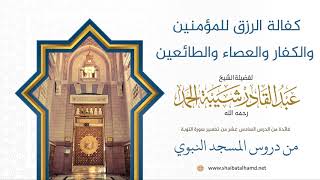 صورة كفالة الرزق للمؤمنين والكفار والعصاء والطائعين | فضيلة الشيخ عبدالقادر شيبة الحمد رحمه الله101