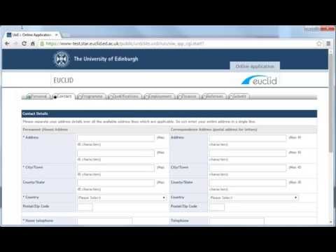 Submitting your online application | The University of Edinburgh