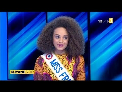 Alicia Ayliès, Miss France 2017 invitée du journal Guyane soir