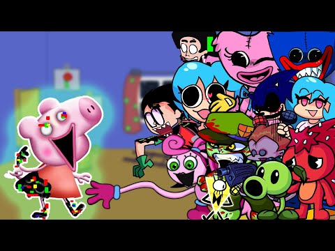 FNF Vs Peppa Pig 3D(P1) - But Different Everyone Sings It Discovery Glitch(Come Learn With Pibby)