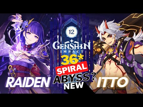 *NEW* 12th Floor Spiral Abyss 3.3 With Raiden & Itto - Genshin Impact 3.3