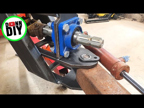 4x4 PTO Driven Timber Trailer BUILD Ep.7 - Hydraulically Movable Tow Bar