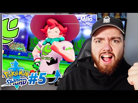 Battling The GRASS Gym Leader! Pokemon Sword Gameplay Walkthrough #5