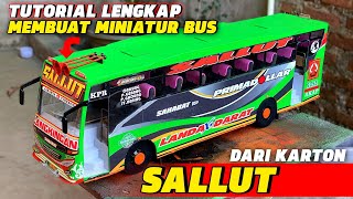 Download lagu TUTORIAL: MAKING A 'SALLUT' BUS MINIATURE FROM CARDBOARD, FULLY DETAILED ?? mp3
