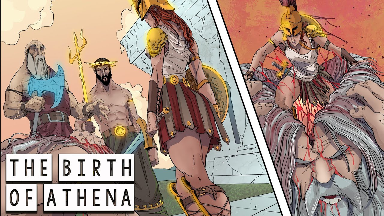 The Birth of Athena: The Incredible Origin of the Goddess of Wisdom - Greek Mythology in Comics