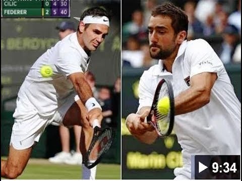 Roger Federer vs Marin Cilic - Highlights Wimbledon Men's Finals 2017