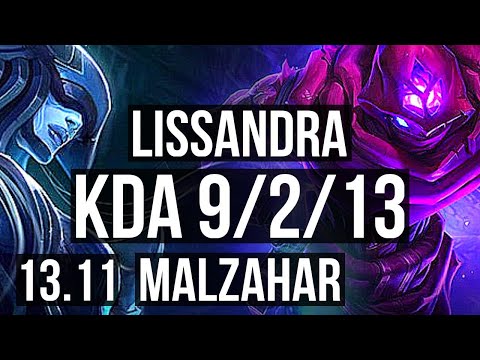 LISSANDRA vs MALZAHAR (MID) | 66% winrate, 9/2/13 | KR Master | 13.11