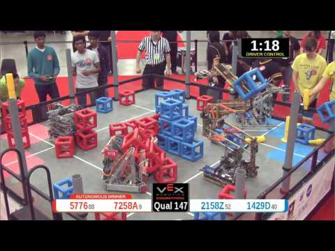 2015 VRC Arts Q147 - 5776 7258A vs 2158Z 1429D - 85 to 49 - VEX Worlds 2015 - Arts Division