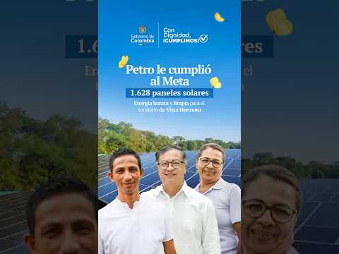 Gobierno nacional lleva dignidad y transformación a Vista Hermosa⚡ porque #PetroLeCumplióAlMeta.