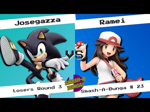 Smash-a-Bunga#23 JoseGazza(Sonic) Vs Ramei(Pokemon Trainer) Losers Round 3 Ultimate Singles