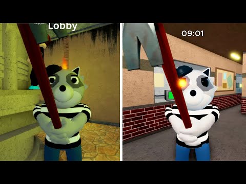 Roblox Piggy 2 Infected vs Non Infected Rash Jumpscare NPC Test - Accurate Piggy RolePlay!