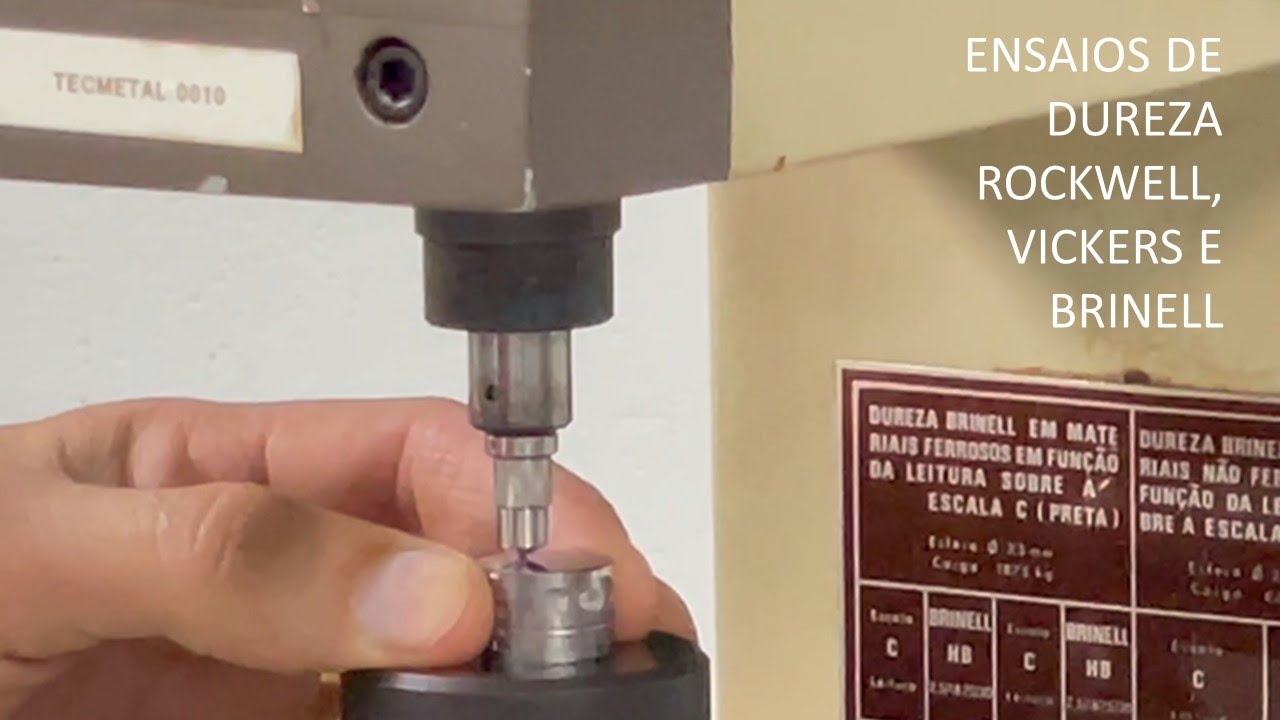 ENSAIOS DE DUREZA ROCKWELL, VICKERS E BRINELL