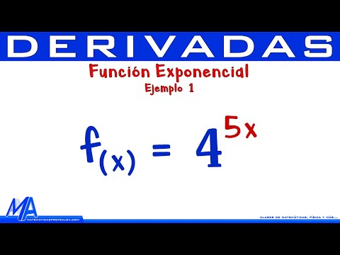 Derivada de la función exponencial | Ejemplo 1