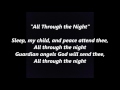 All THROUGH The NIGHT Ar Hyd y Nos words lyrics text Welsh Wales Christmas Lullaby sing along song