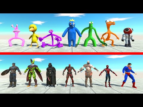 Creepy Monster VS Super Hero | Rainbow Friends VS Random Team - ARBS