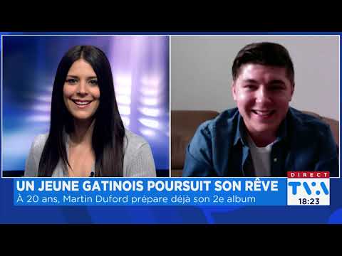 Martin Duford en entrevue à TVA avec Valérie Cormier (19 février 2021)