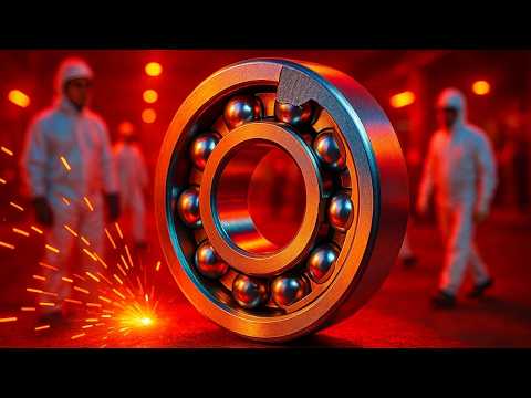 ¡PROCESO IMPACTANTE!😱COMO se FABRICAN los RODAMIENTOS (BALEROS) INDUSTRIALES
