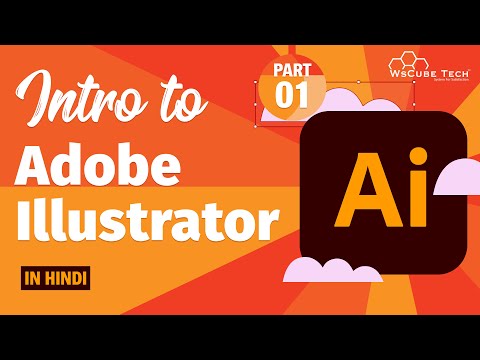 Introduction to Adobe Illustrator in Hindi Document Setup Intro Basic Tools Part 1