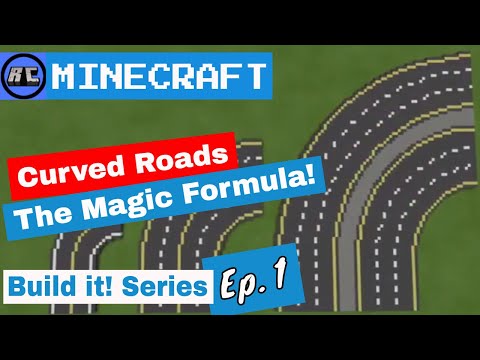 Race Crafter - MINECRAFT City Build | How to Build a City | Curved Roads - The Magic Formula | Build it Series  Ep1