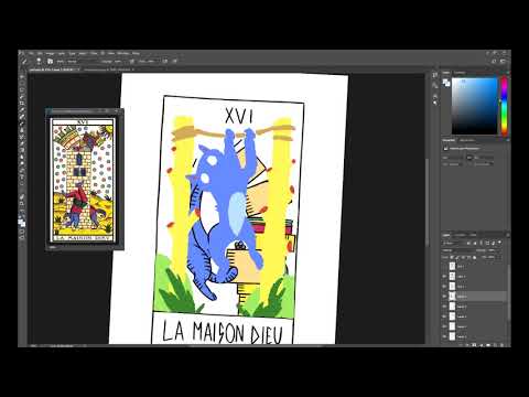 08/09 Coloring — Illustration: Create Your Own Tarot Deck_ENG