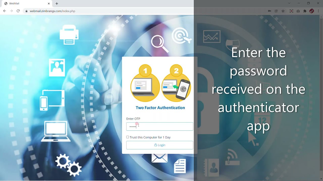 Enable 2FA - Logix Cloud Zimbra