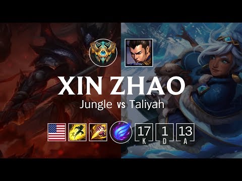 Xin Zhao Jungle vs Taliyah - NA Challenger Patch 8.21