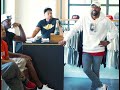 Michael Jordan visits son's store TROPHY ROOM