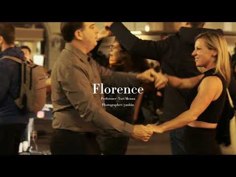 Yuri Menna in Florence - Hero (promo street show video)