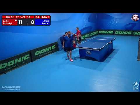 13:00 Serhii Zavinskyi 3 - 2 Andrii Rehush West 1 WIN CUP 15.11.2022 | TABLE TENNIS WINCUP