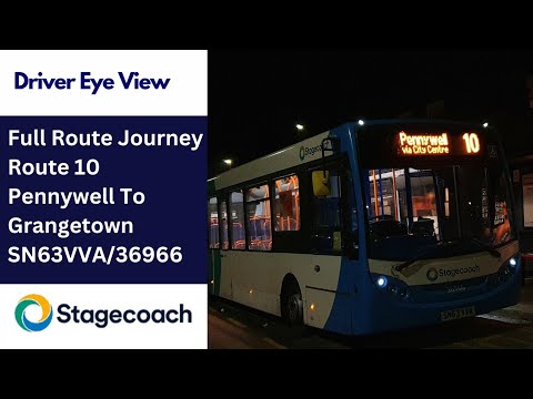 DEV: FULL ROUTE JOURNEY | Stagecoach NE Bus Route 10 - Pennywell To Grangetown | SN63VVA/36966