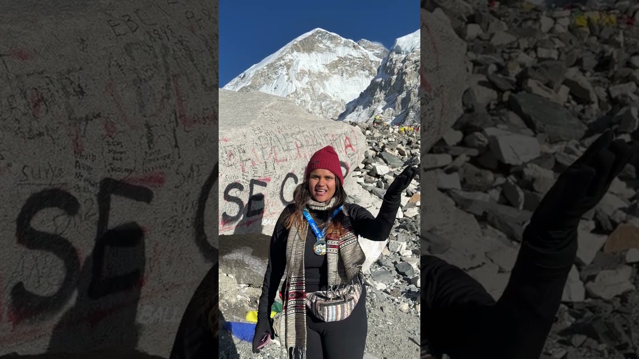 Kritika Sharing her Everest Base Camp Experience with HSJ