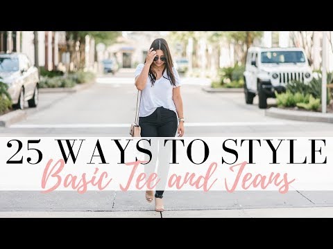 How To Style Jeans And A T-Shirt | 25 Everyday Outfit...