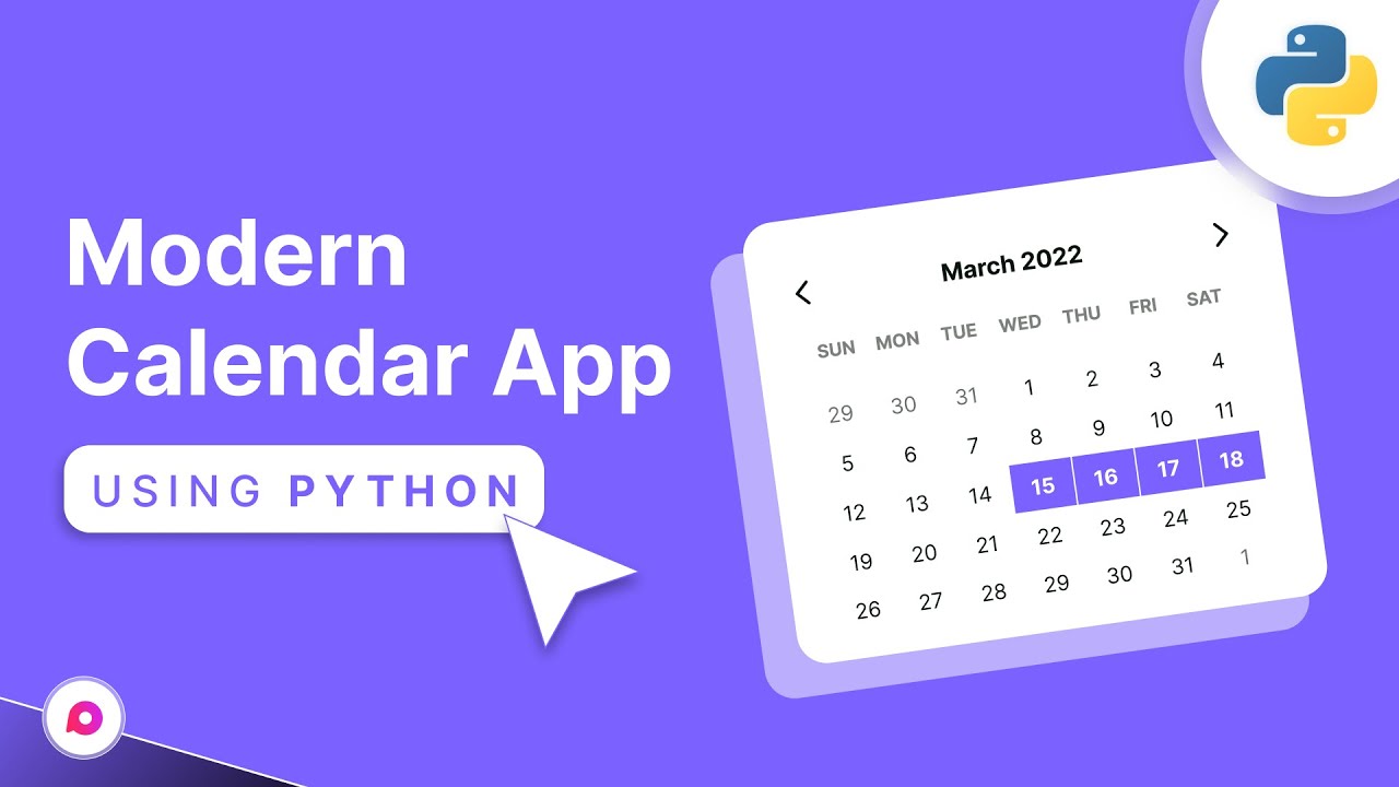 Build a Modern Calendar App in Python | CustomTkinter Beginner GUI Project (Full Code Explained)