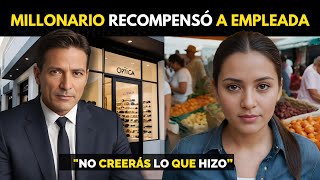 Millonario Recompensó a Empleada, No Creerás lo que Hizo. Basada en Hechos Reales.