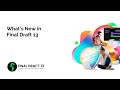 What’s New in Final Draft 13