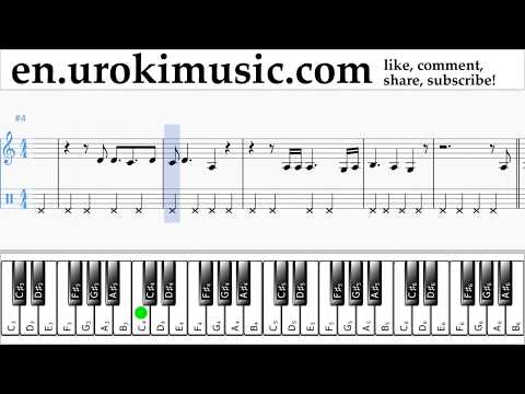 How to Play Piano (right hand) Lana Del Rey - Change Tabs um-i352