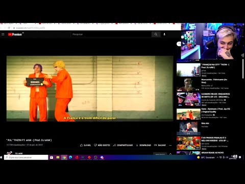 GABE REAGINDO A MUSICA DA FRANÇA