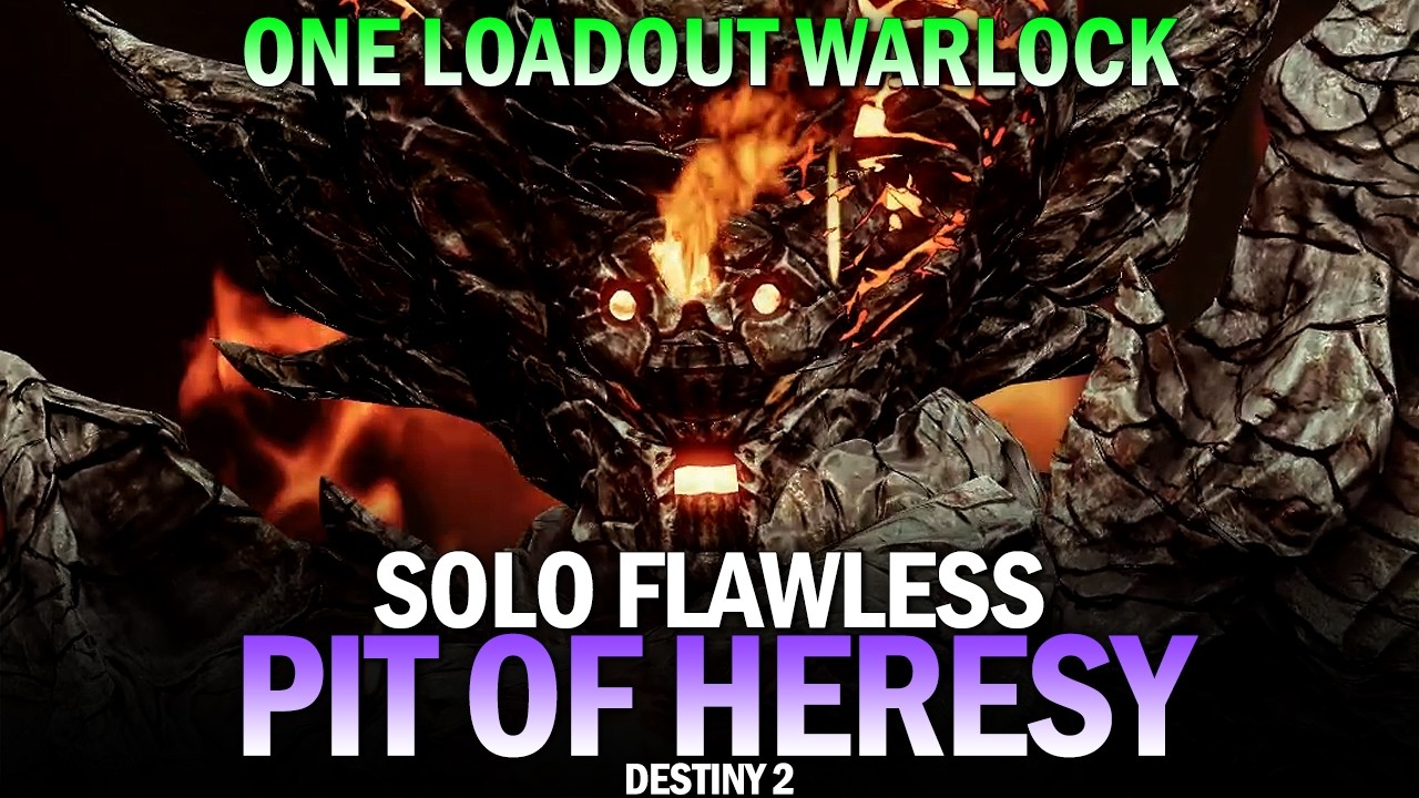 Solo Flawless Pit of Heresy Dungeon (One Loadout Warlock) [Destiny 2]