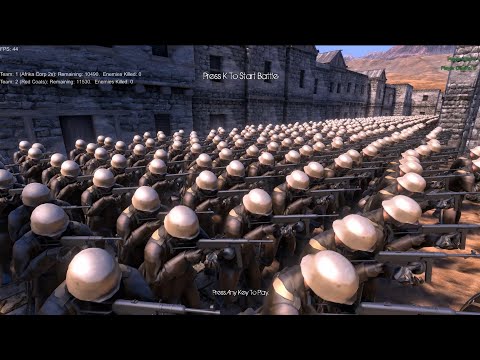 11500 RED COATS VS 10500 AFRIKA CORP 2S - Ultimate Epic Battle Simulator 2 UEBS2