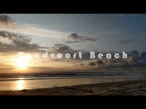 Zandvoort 25-7-2023 beach timelapse 🌊awesome sunset😊with surprise doggo cameo