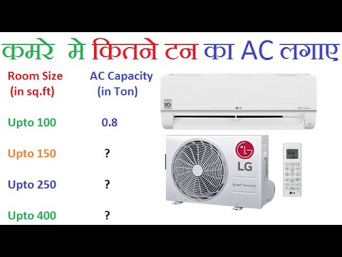 AC capacity according to room size || Electrical Stuff 4U
