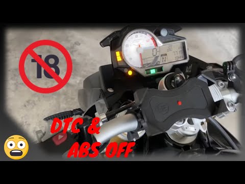 How to turn off / switch off / deactivate the DTC & ABS - BMW S1000R