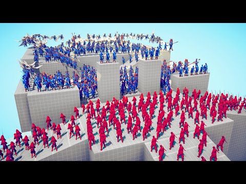 200x VIKING ARMY 👑 vs ⚔️ 100x MELEE & RANGED ARMY / Totally Accurate Battle Simulator ( TABS )