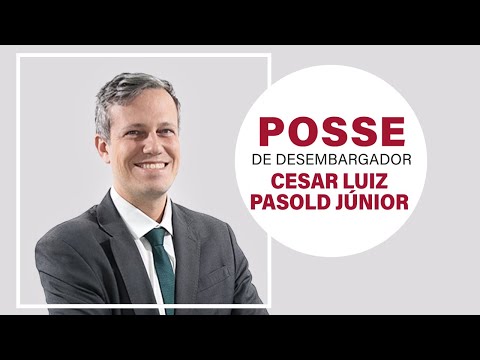 Posse do novo desembargador do TRT da 12ª Região, Cesar Luiz Pasold Júnior.