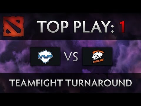 Dota 2 TI4 Top Play - MVP vs VP - Teamfight Turnaround