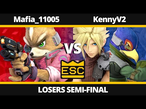 ESC 23 Losers Semi-Final - Mafia_11005 (Fox) Vs. KennyV2 (Cloud, Falco) - SSBU Local Tournament