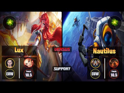 Mikyx LUX (Support) [Aftershock] VS NAUTILUS - Challenger EUW Patch 10.5