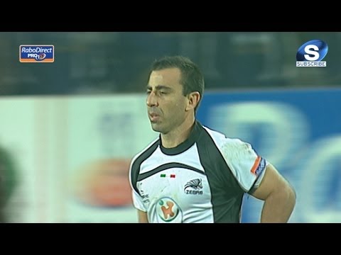 Luciano Orquera 1st Penalty - Zebre v Benetton Treviso 4 January 2014